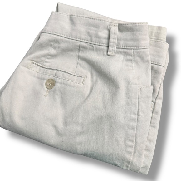 Lee Pants - Lee At The Waist Women Size 14 Medium (34x30) Straight Leg Casual Pants Beige